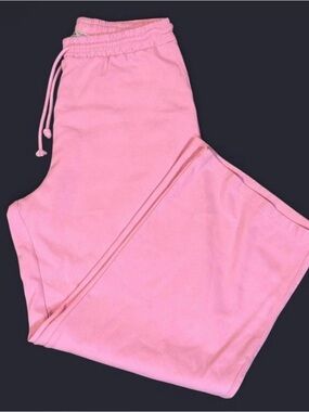 zara pink wide leg sweatpants ⋆𐙚₊˚🌸